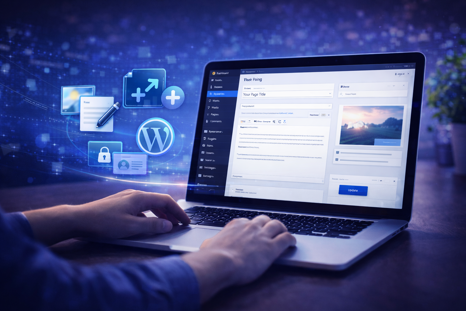 WordPress dashboard management